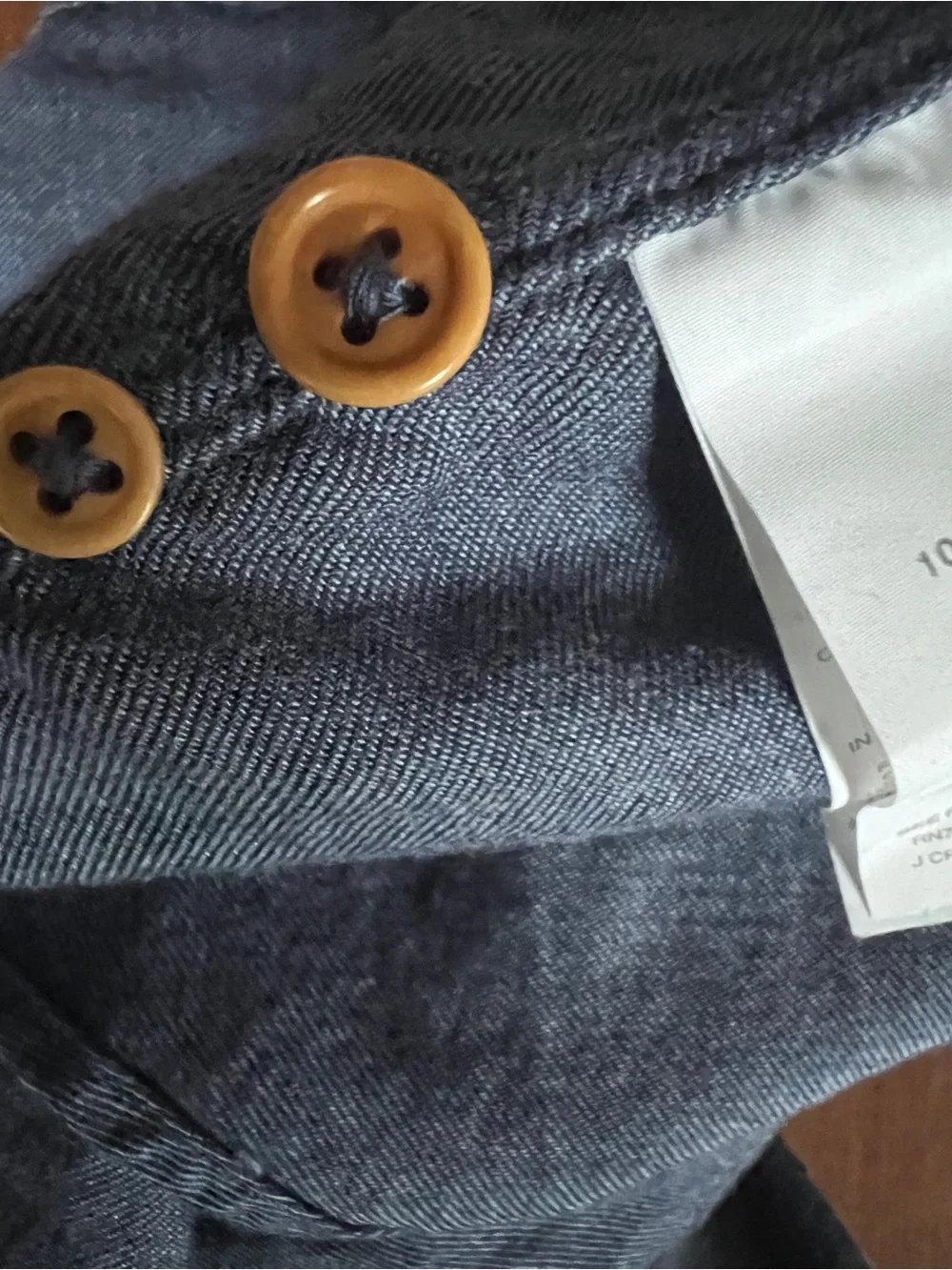 J.Crew XL Dark Chambray Button Down Shirt Men’s 100% Cotton Long Sleeve Classic